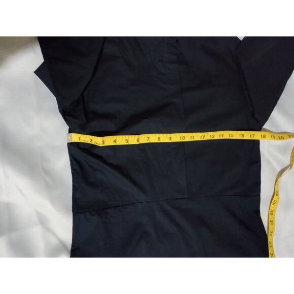 Zara Collection Long Sleeve Pullover Poplin Maxi Shirt Dress Blue Size Small - Picture 13 of 16